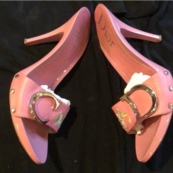 AUTHENTIC 💯 Dior Mule Heel Sandals - Picture 3 of 8